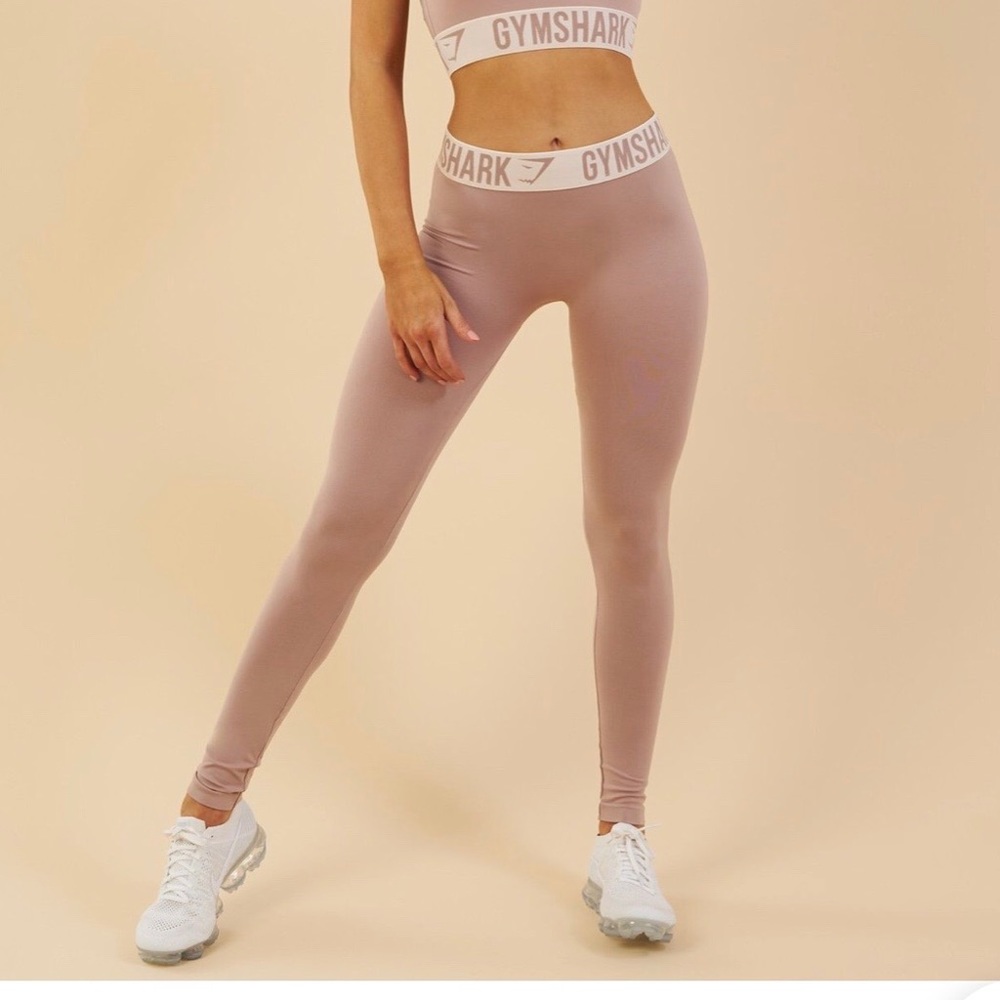 Gymshark Fitted Leggings in Color Taupe - Picture 2 of 5
